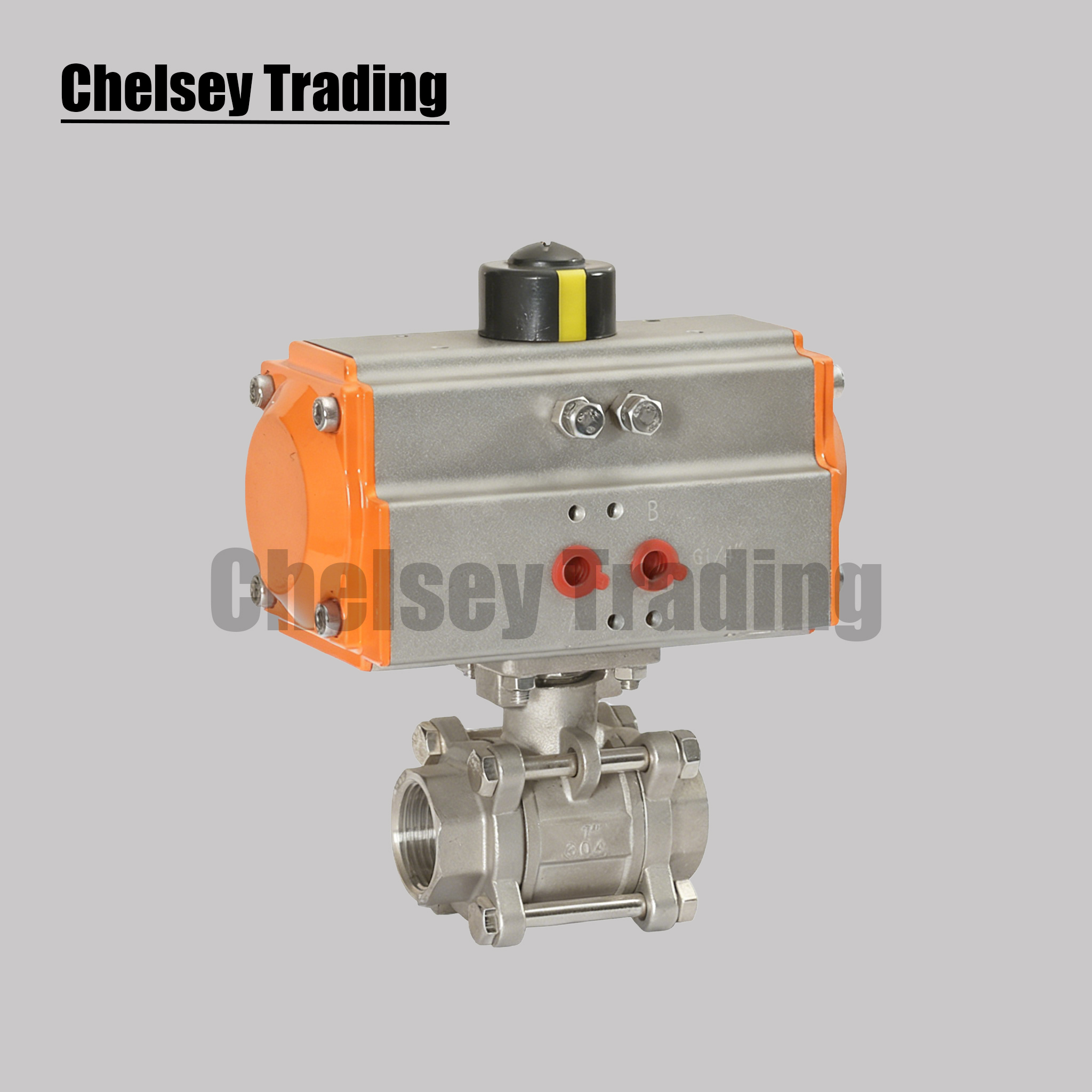 3-Piece Pneumatic Ball Valve 2