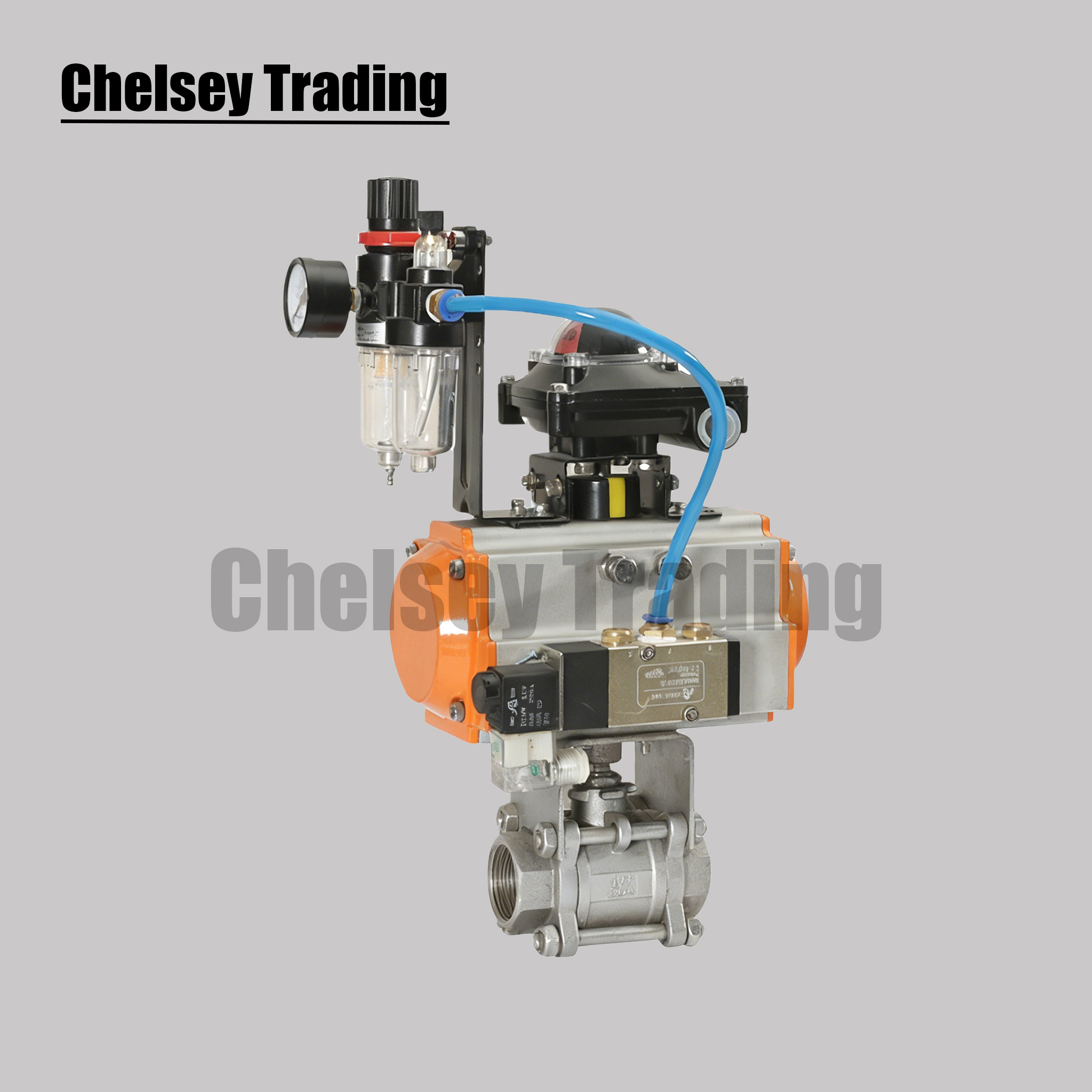 3-Piece Pneumatic Ball Valve