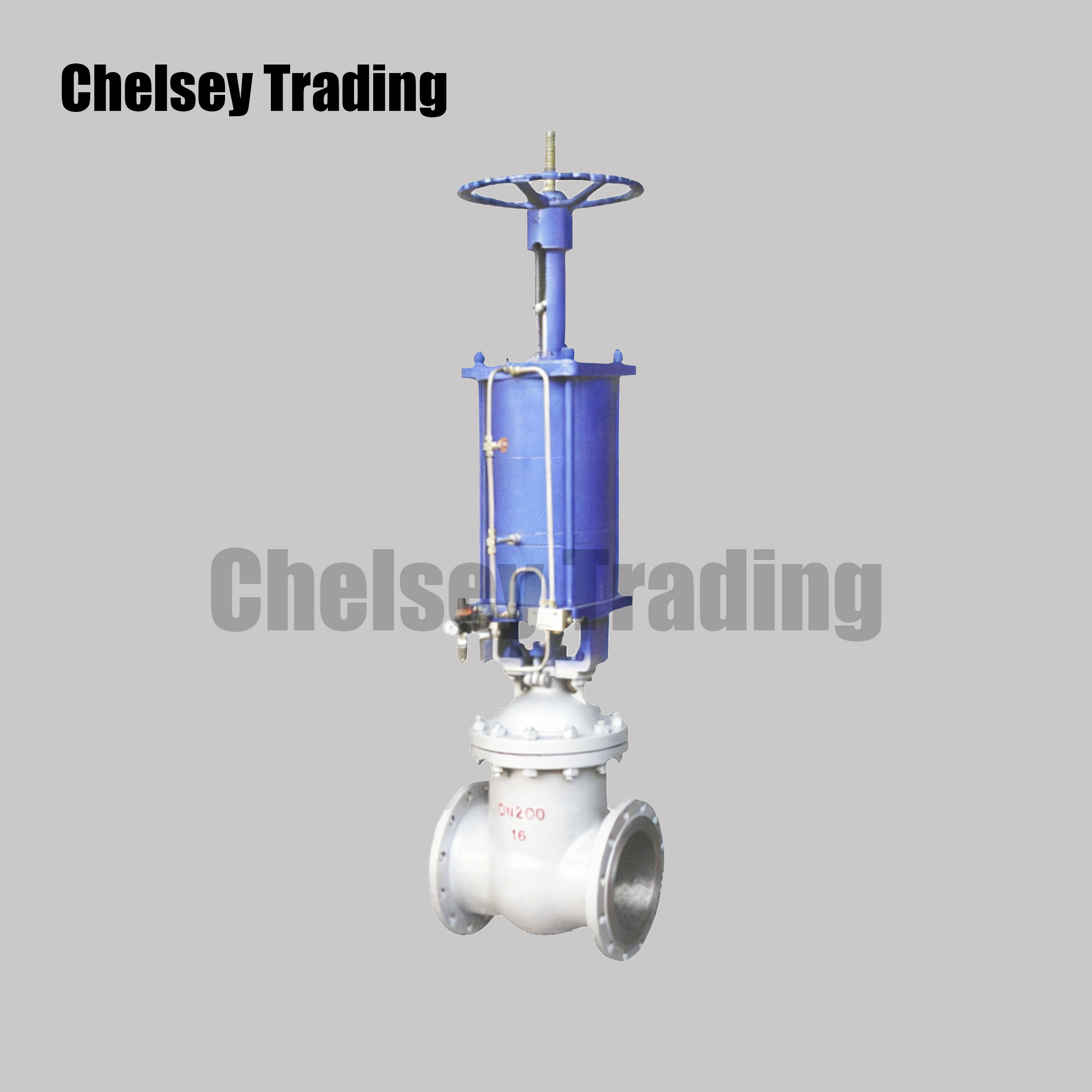 Cast Steel Pneumatic Gate Valve 2