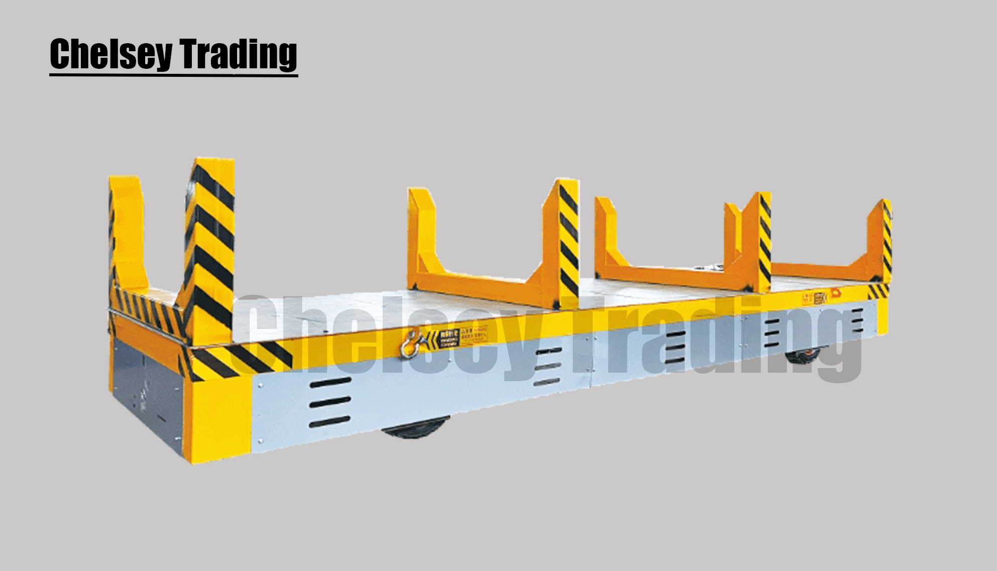 Steerable Trackless Electric Flat Car